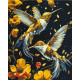 Картина за номерами Танок птахів з фарбами металік 40*50 см LW 30759