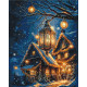 Картина за номерами Новорічний затишок. пейзаж 40*50 см LW 3416