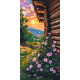 Картина за номерами  Квітковий літній вечір 40*80 см LW 5114