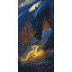 Картина за номерами Фентезі "Четверте крило" - Зустріч з драконом з фарбами металік 40*80 см  LW5140