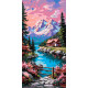 Картина за номерами  Спокій вершин 40*80 см LW 5146
