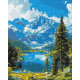 Алмазна мозаїка Гірський спокій 40*50 см OD30990