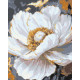 Алмазна мозаїка/вишивка Квіти. Біла півонія 40*50 см OD 3429
