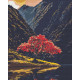 Алмазна мозаїка/вишивка  Дерево серед гір 40*50 см OD 3514