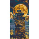 Алмазна мозаїка/вишивка Корабель у морі 40*80 см OD 5108