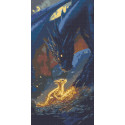 Алмазна мозаїка/вишивка Герої кіно. Четверте крило Зустріч з драконом 40*80 см OD 5140