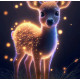 Алмазна мозаїка Сяючий оленятко 20*20см S10021