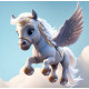 Алмазна мозаїка Летючий пегас 20*20см S10024