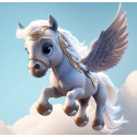 Алмазна мозаїка Летючий пегас 20*20см S10024
