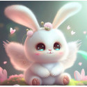 Алмазна мозаїка Кролик з крильцями 20*20см S10038