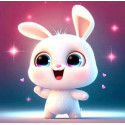 Алмазна мозаїка Радісний зайчик 20*20см S10048