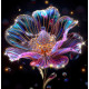 Алмазна мозаїка Блискуча квітка 20*20см S10259