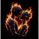 Алмазна мозаїка Вогняна пристрасть 20*20см S10317