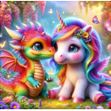 Алмазна мозаїка Казкові друзі 20*20см S10380