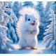 Алмазна мозаїка Снігове білченя 20*20см S10400