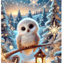 Алмазна мозаїка Пухнастий нічний дозор 20*20см S10404