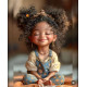 Алмазна мозаїка Мрійлива дівчинка 30*40см S20011