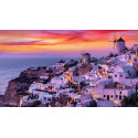 Алмазна мозаїка Захід над Санторіні 30*40см S20018