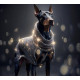 Алмазна мозаїка  Доберман у сяючому светрі  30*40см S20057