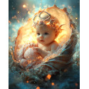 Алмазна мозаїка Дитя океану  30*40см S20143
