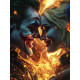 Алмазна мозаїка Вогненний хаос 30*40см S20144