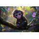 Алмазна мозаїка Мавпочка у джунглях 30*40см  S20165