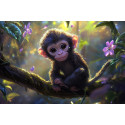 Алмазна мозаїка Мавпочка у джунглях 30*40см  S20165