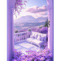Алмазна мозаїка Лавандовий рай 30*40см  S20220