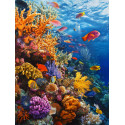 Алмазна мозаїка Яскраві глибини 30*40см  S20229