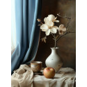 Алмазна мозаїка Натюрморт з магнолією 30*40см  S20238
