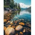 Алмазна мозаїка Спокійні води 30*40см S20251