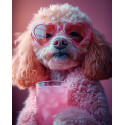 Алмазна мозаїка Гламурний пудель 30*40см S20322