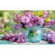 Алмазна мозаїка Бузковий букет 30*40см  S20329