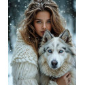 Алмазна мозаїка Крижаний погляд 30*40см S20379