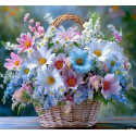 Алмазна мозаїка Кошик літніх мрій 30*40см S20392