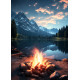 Алмазна мозаїка Тихий вечір у горах 30*40см S20408