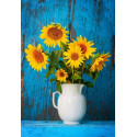 Алмазна мозаїка  Соняшники в білому глечику 30*40см S30043