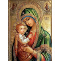 Алмазна мозаїка Казанська ікона Божої Матері 40*50см S40105