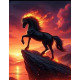 Алмазна мозаїка Вогняна грива 40*50см S40126