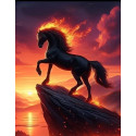 Алмазна мозаїка Вогняна грива 40*50см S40126