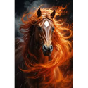 Алмазна мозаїка Дух полум'я 40*50см S40128