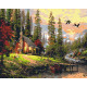 Картина за номерами Мисливський будиночок. Пейзаж 40*50 см LW 1831