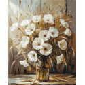 Картина за номерами Букет маків з фарбами металік 40*50 см  LW 30491