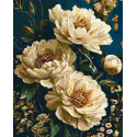 Картина за номерами Оксамитові півонії. Квіти 40*50 см LW 3064-01