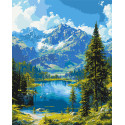 Картина за номерами Пейзаж. Гірський спокій 40*50 см LW 30990