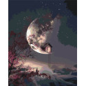 Картина за номерами Місячна ніч 40*50 см LW 3105