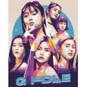 Картина за номерами K-Pop, Джи Айдл G Idle 40*50 см LW 31160