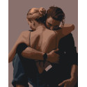 Картина за номерами Пара в обіймах 40*50 см LW 3166