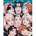 Картина за номерами K-pop, Stray Kids (стрей кідс) 40*50 см LW 31890