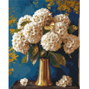 Картина за номерами  Букет гортензій з фарбами металік 40*50 см LW 3295